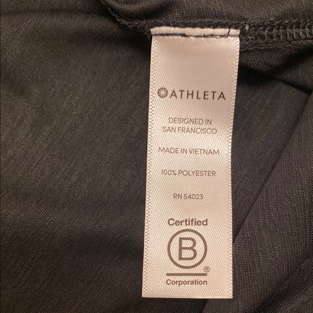 Athleta Black Relaxed Fit Short Sleeve Tee - Picture 5 of 6